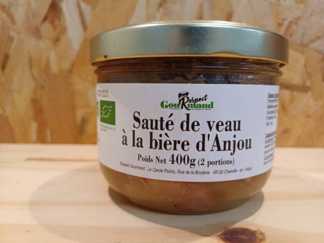 Saut de veau  la bire d'anjou